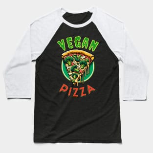 Vegan Pizza Baseball T-Shirt